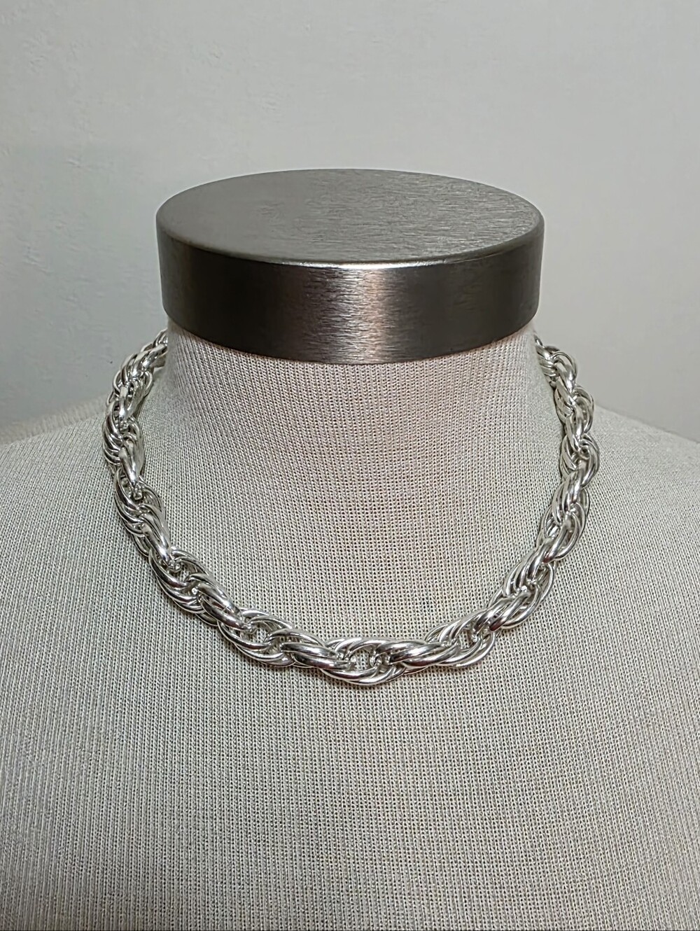 George Chunky Chain Necklace 18" Collar Style Punk Goth Fashion